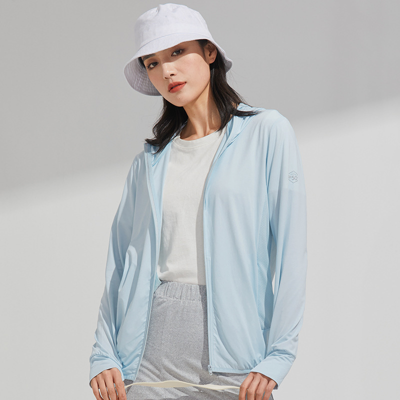 Advertising Cultural Shirt Custom Printed Logo Factory Summer New Sun Protection Clothing Couple Style Ice Silk Hooded Factory