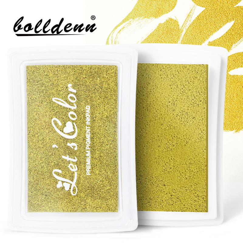 Кросс-браузерная подушка для печати, свадебная специальная большая подушка для отпечатков пальцев, золотая подушка для печати, цветная декоративная печать