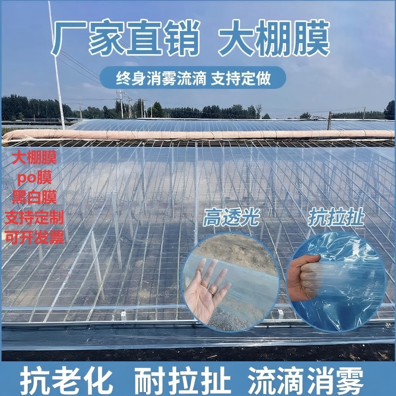 Прямые продажи с фабрики пленка для теплиц, пленка без капель, антифог пленка, 8 шелк, 10 шелк, теплоизоляция, долговечная прозрачная пластиковая ткань, кристаллическая пленка