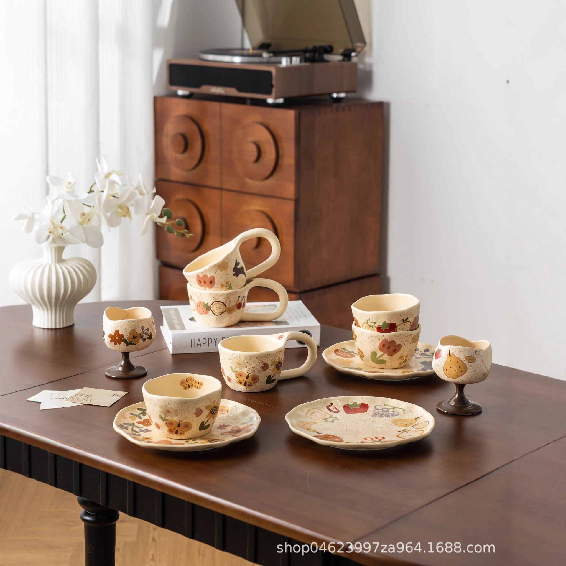 Креативная керамическая посуда: тарелка, миска для риса, высокая кружка, креативный офисный стакан