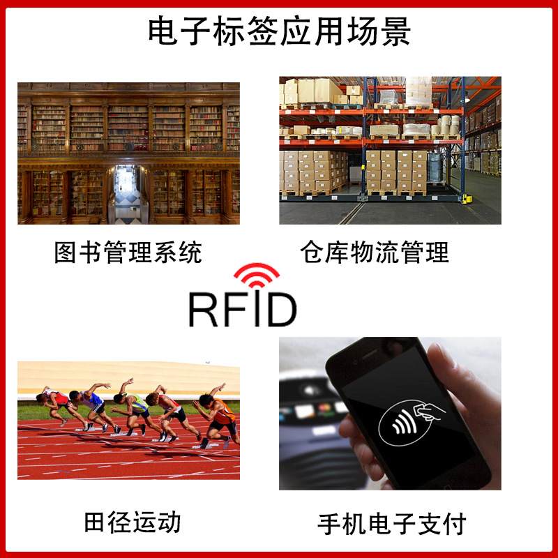 Smart Nfcnatg213 Chip Digital Label 144Bytes Capacity Colorful Digital Label Sticker