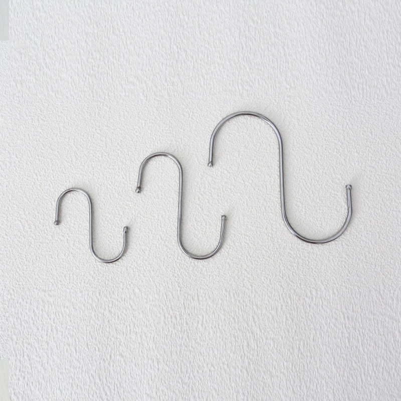 Factory Direct Sales Wholesale Supply Hook Hook Metal S-Shaped Hook Stainless Steel Load-Bearing Durable Multi-Functional S Hook