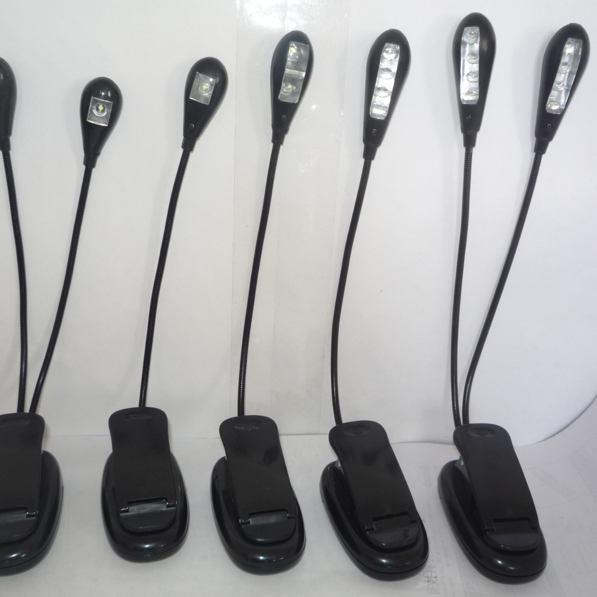 Double-pole double-lamp music score lamp four-eye clip lamp double-pole 4-lamp shaping hose lamp hose spectrum rack lamp USB lamp