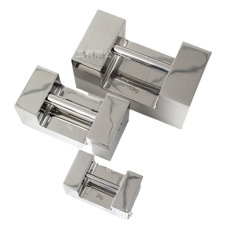 Langgu weight 25kg lock type 304 stainless steel weight F2 grade 20kg stainless steel for food factory and pharmaceutical factory 10kg