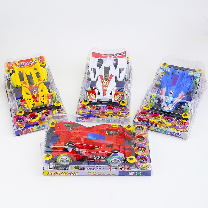 Hot sale toy car overspeed four-wheel drive car replaceable tire assembly toy car Children electric toy wholesale