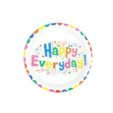 New Color Printed Balloon Paper Cup Paper Plate Set European and American Birthday Party Disposable Party Birthday Tableware