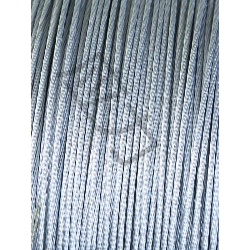 Hot-Dip Galvanized Steel Strand Hard Steel Wire Rope for Agricultural Kiwi Trellis Main Line Communication Power Diagonal Tension Line Load-Bearing Line Multi-Strand