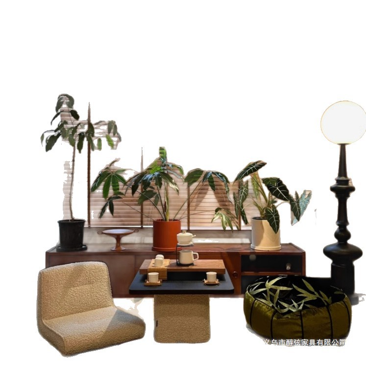 Tatami Solid Wood Nordic Coffee Table Small Apartment Balcony Floor Mat Japanese Tea Table Sitting Simple Home Bedroom Bay Window