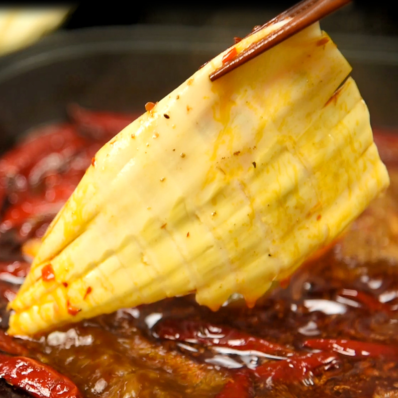 Origin Sichuan Shuyou Fresh Road Hot Pot Fresh Bamboo Shoots 500g Bags Crisp and Tender Bamboo Shoots Mocai Food for Catering