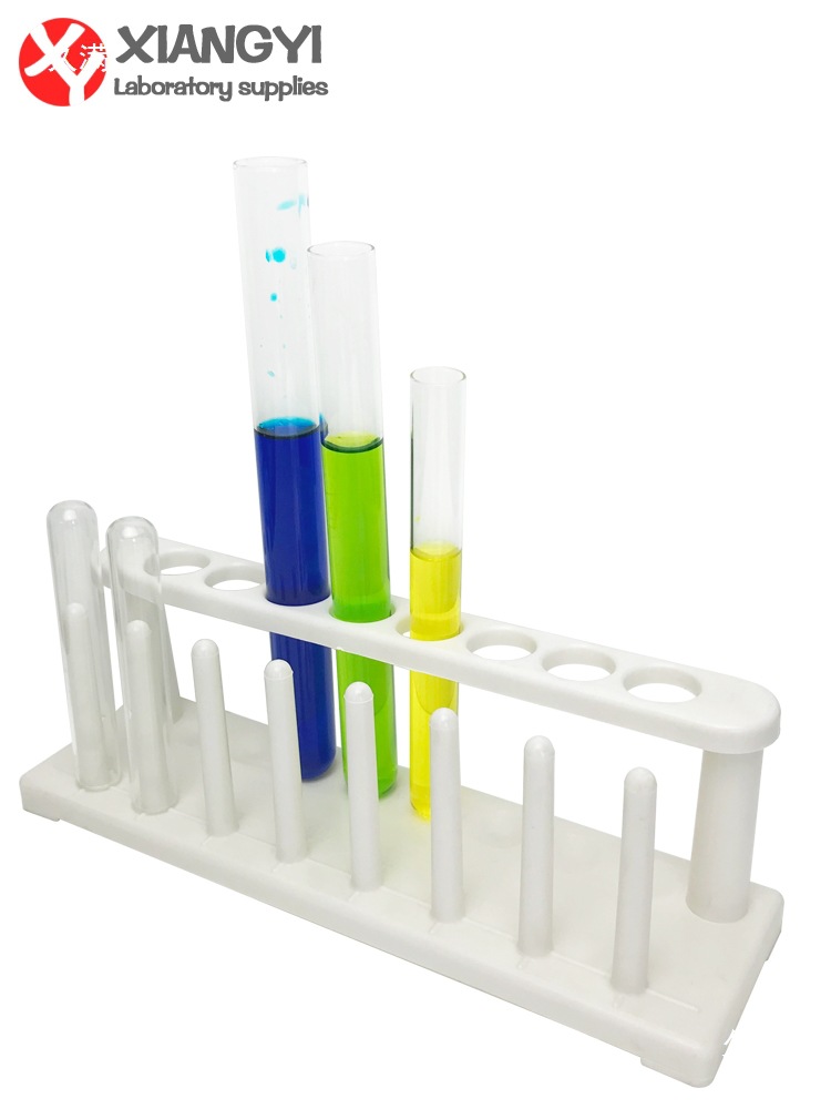 Plastic Test Tube Rack 8 Holes 8 Columns Teaching Instrument Can Be Matched with Test Tube Rubber Stopper Chemical Laboratory Consumables Equipment Instrument