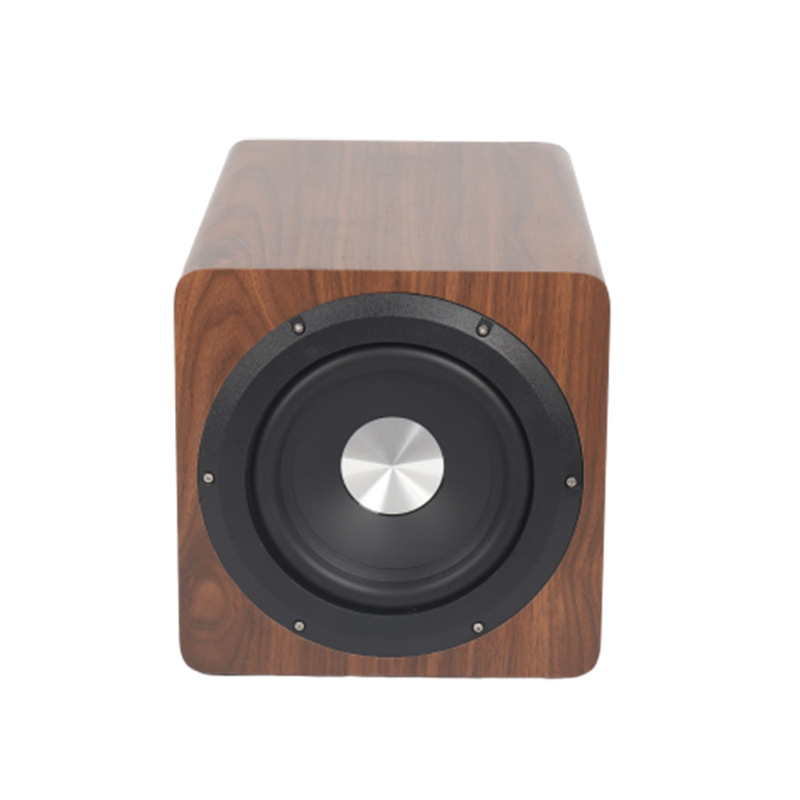 6.5inch Active Subwoofer Independent 50W Bass Can Be Connected to Any Active Speaker Wooden Home Subwoofer