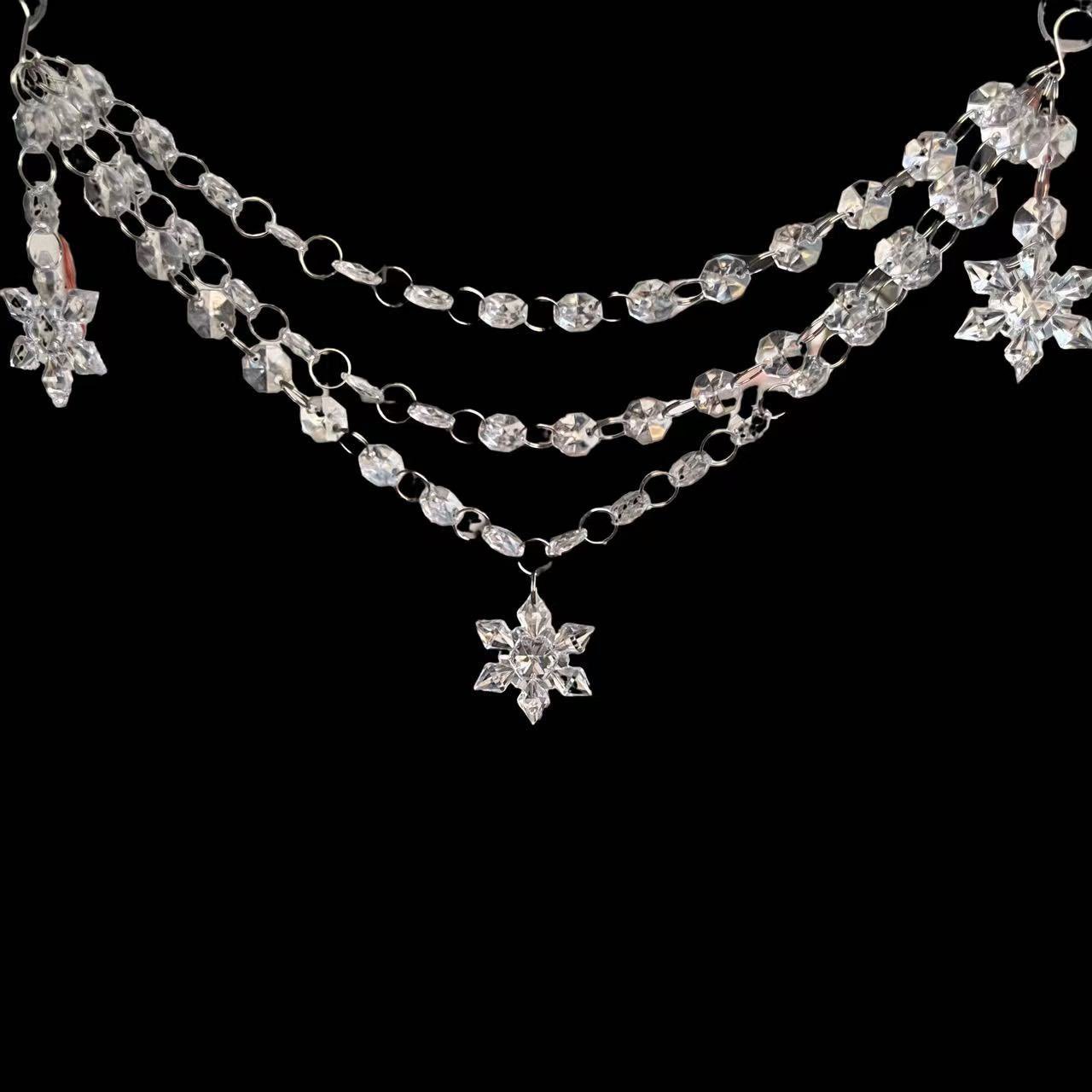 Christmas Tree European and American Style Retro Beach Style Versatile Multi-Layer Chain Simple Fashion Acrylic Pendant Pendant Decoration