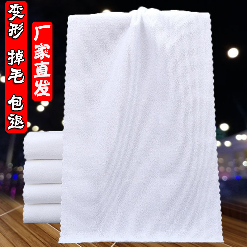 Оптовая продажа утолщенных белых полотенец для отелей, бань, одноразовых полотенец для парикмахерских и квадратных полотенец
