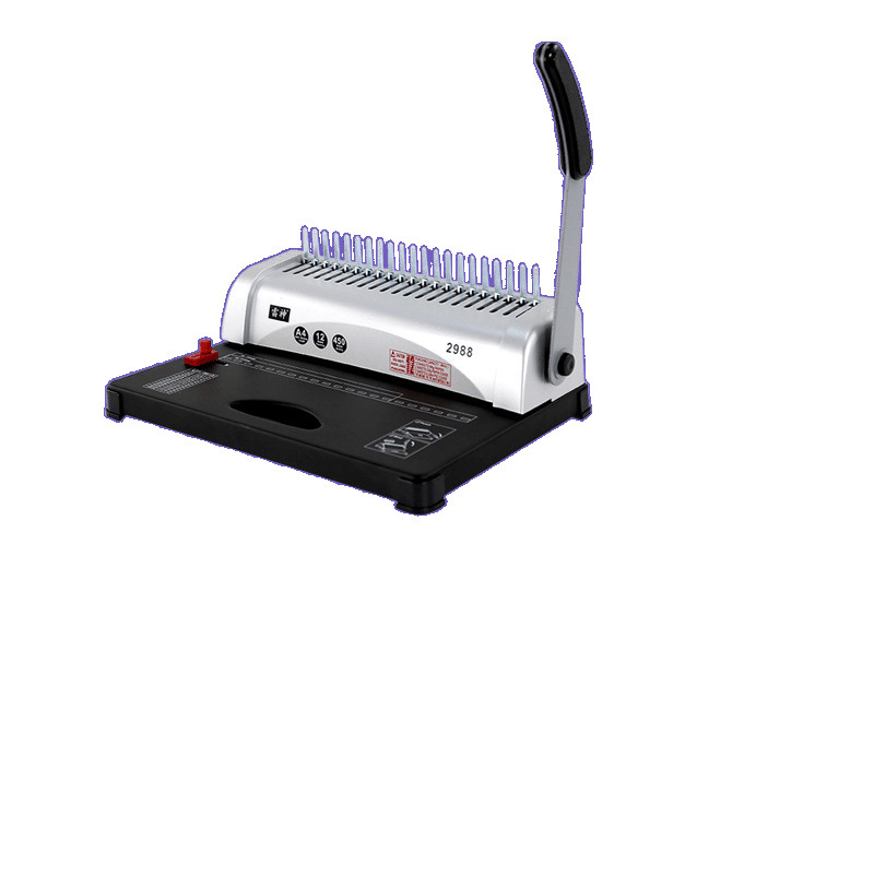 Rubber Ring Clip Dual-Purpose Binding Machine Press Strip Punching Machine Thor 298821 Holes A3A4 Tender Document Contract Voucher