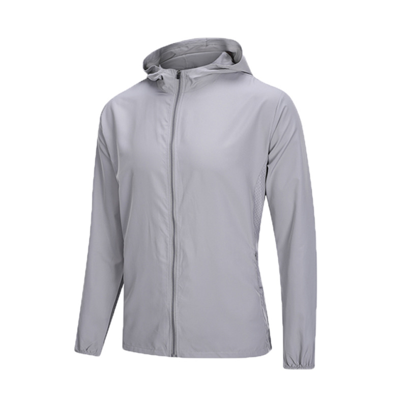 Long Sleeve Sports Jacket Men's Summer Sunscreen Quick-drying Breathable Thin Running Jacket Training Yoga Fitness Jacket
