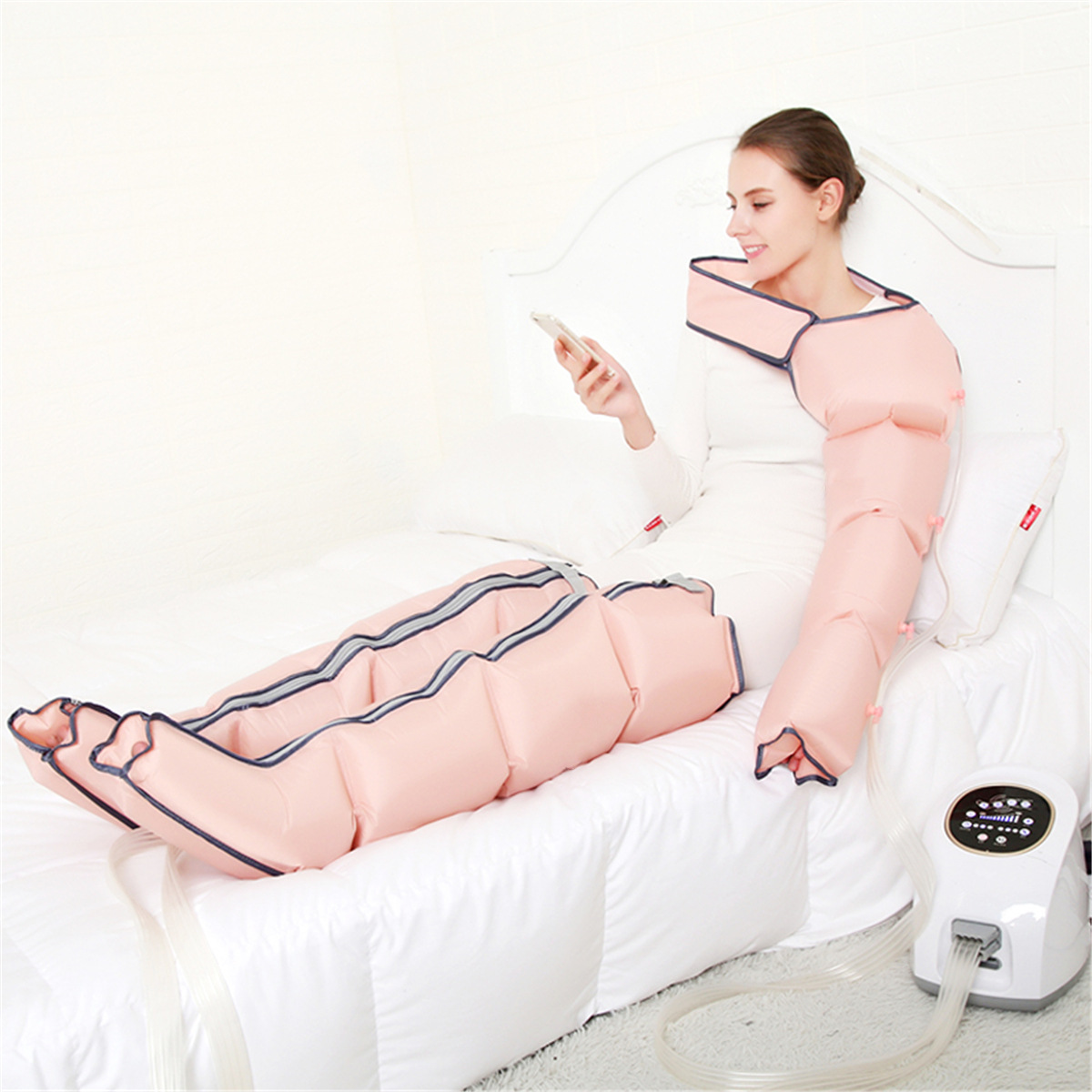 Hong Kong and Germany leg massage instrument air wave massage instrument pneumatic circulation pressure massager leg physiotherapy instrument for the elderly