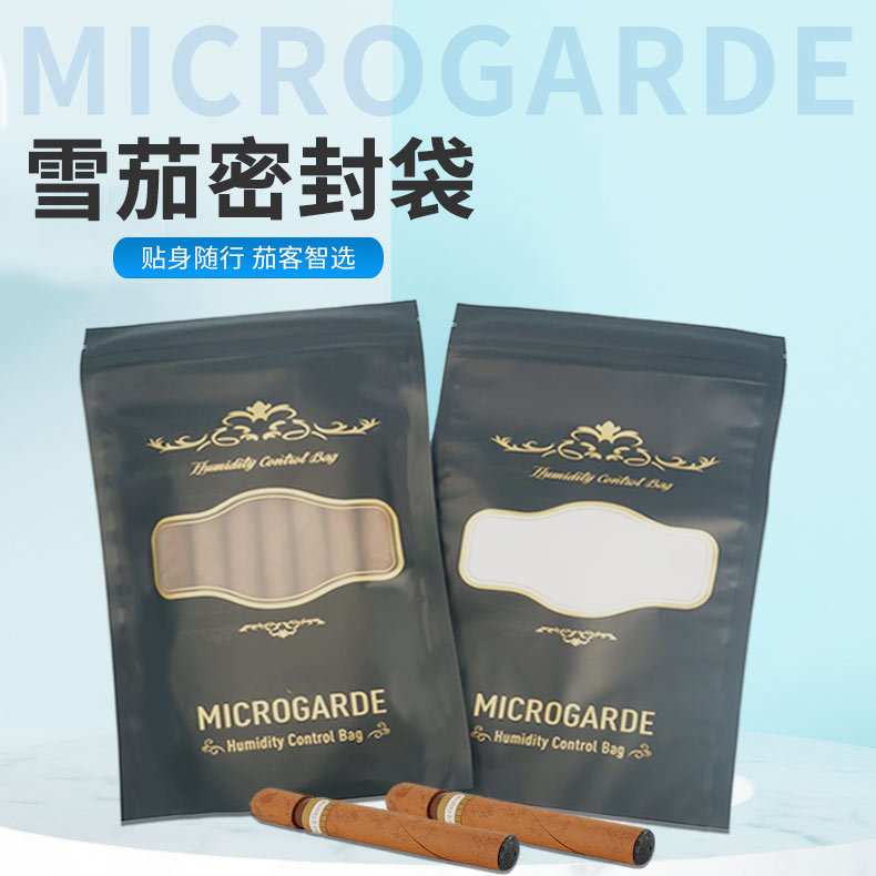 Smoking Cigar Storage Bag Portable Cigar Travel Bag Sealed Waterproof Cigar Storage Box 5 Pack