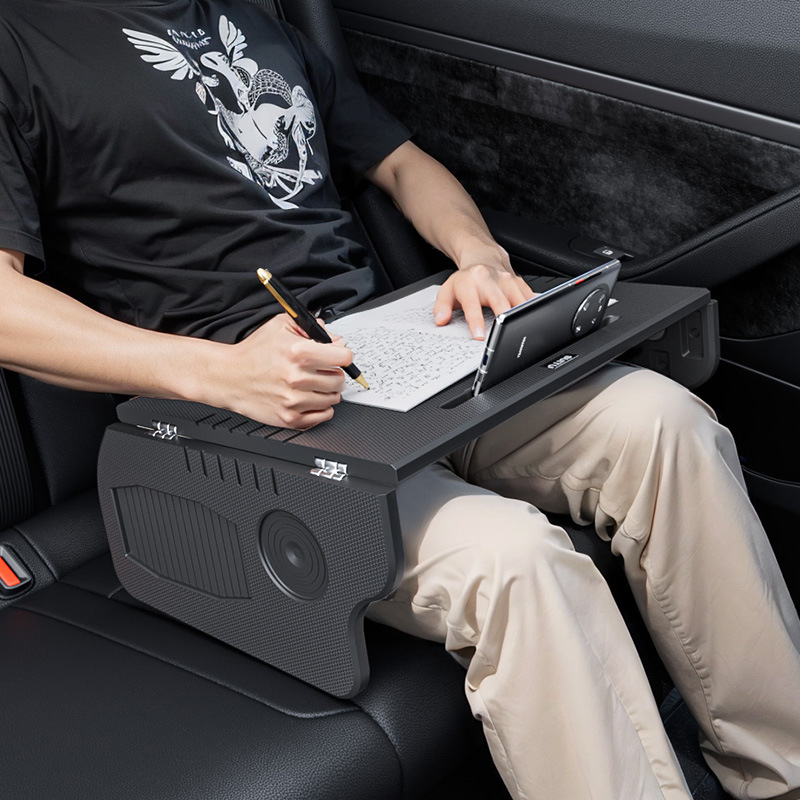 Car small table board Model3/Y dedicated front folding dining table computer desk car steering wheel table Board
