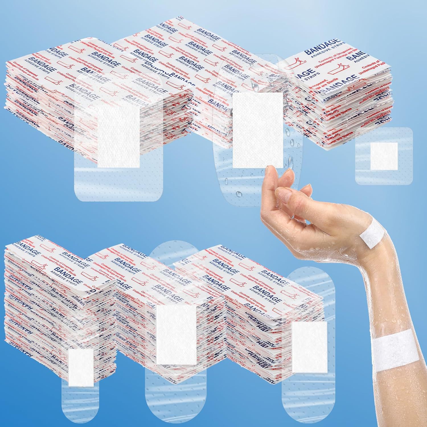 Прозрачный водонепроницаемый пластырь PE домашний комплект для ухода за ранами для пальцев локтей коленей пяток прозрачный пластырь