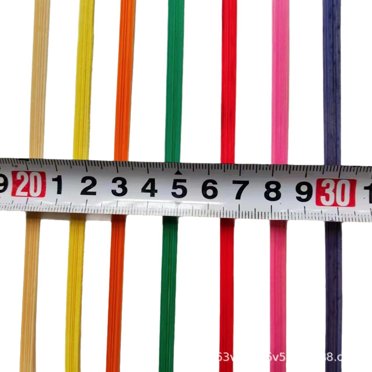 Factory Direct Sales of Colored Bamboo Strips, Handmade Bamboo Pieces, Bamboo Weaving Products, Kindergarten DIY Thin Bamboo