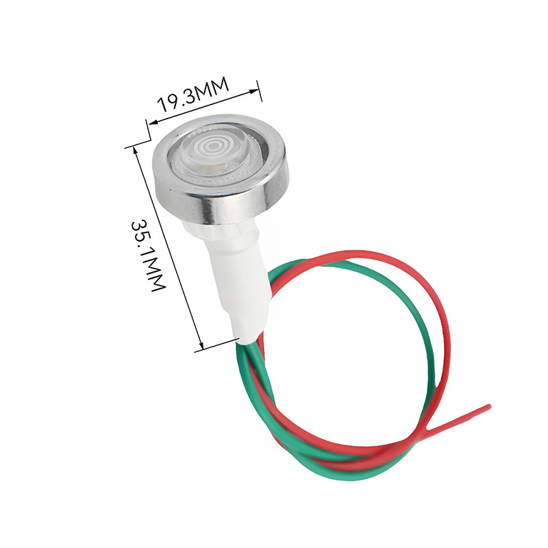 LED with line signal light power indicator DC12V 10mm red Green Yellow Blue White