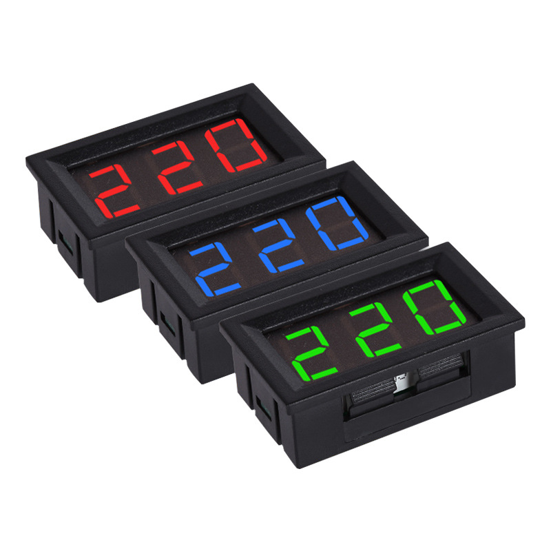 Kewei Ac Voltmeter Two-Wire Ac Digital Display Meter Digital Voltmeter Head Display Ac30-500V