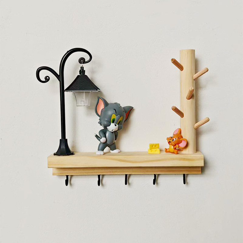 Вешалка для ключей Tom and Jerry без пробивания стен, настенная, для хранения ключей у входной двери