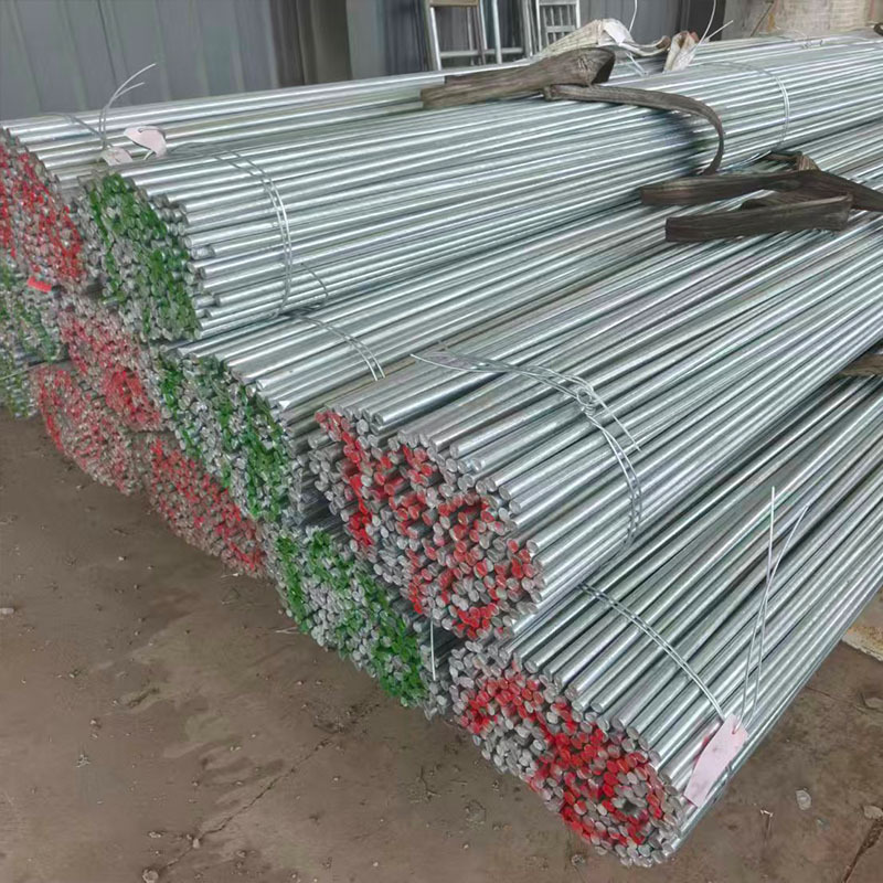 Q235 Hot-Dip Galvanized Round Steel for Construction Site Lightning Protection Grounding 8mm Bendable Industrial Solid Galvanized Round Steel