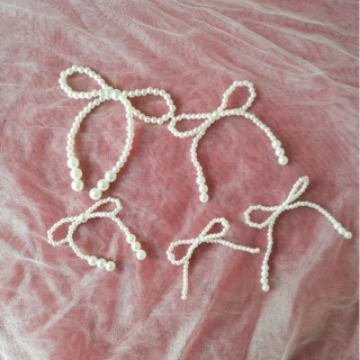 Имитированные жемчужные плетеные банты цветочные украшения бусины кисточки аксессуары носки головной убор подарок декор для мобильного телефона