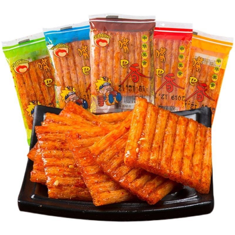 [Exclusive to Lightning Warehouse] Mouth-Watering Spicy Nostalgic Small Spicy Strips 6G/Pack, Same Style as Supermarket Spicy Gluten Strips