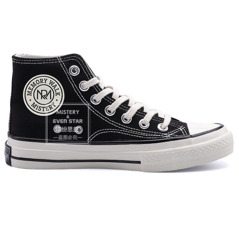 Twilight Star Evenstar Round Label Canvas Shoes Student Male and Female Couple Shoes Korean Mis-211 Sneakers