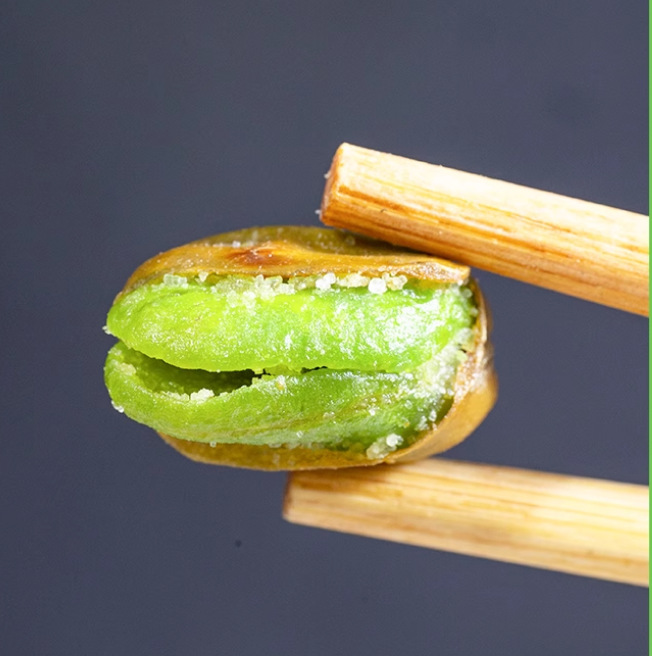 Green Heart Broad Beans Original Flavor Iron Pot Mung Beans Crispy Nuts Roasted Seeds Office Snacks Green Broad Beans Wholesale