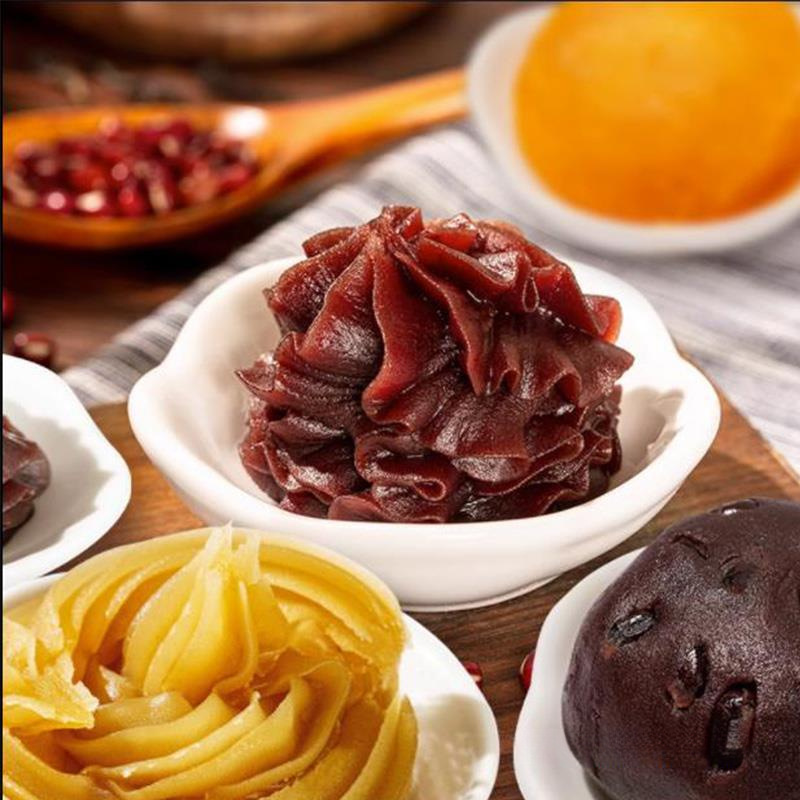 Guangzhou Restaurant Low-Sugar Red Bean Paste Custard Bun Pineapple Black Sesame Pure White Lotus Seed Five-Nut Mooncake Filling