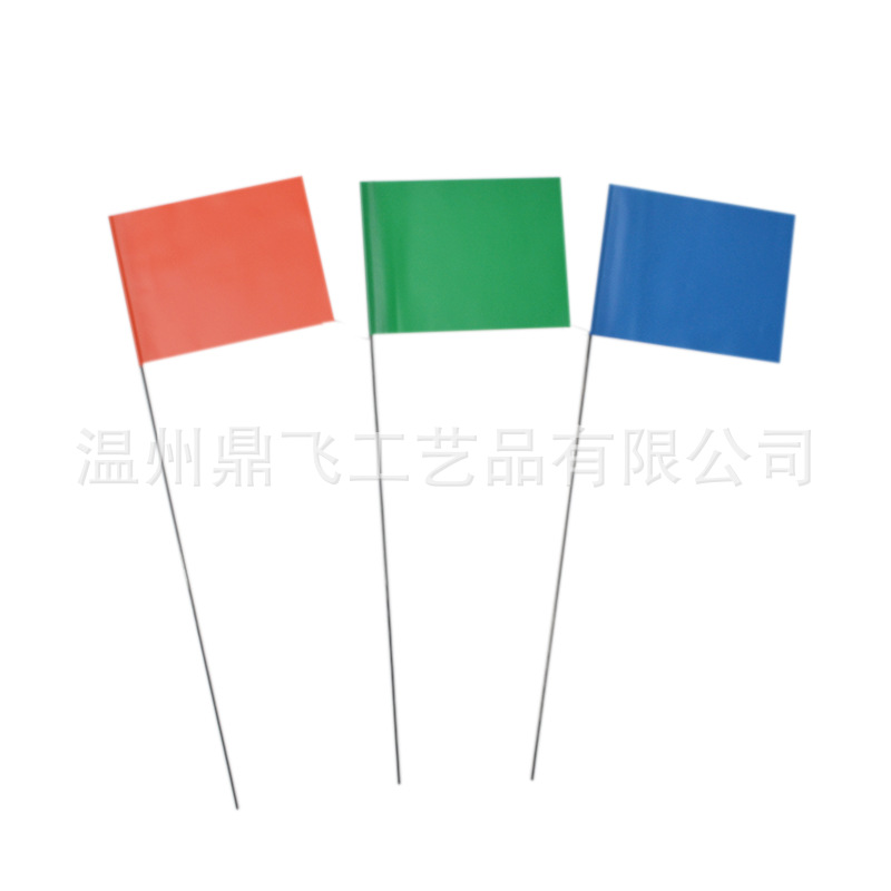 Thickened Pvc Colorful Flag, Surveying Landmark Flag, Irrigation Marking Flag, Custom Marking Flag