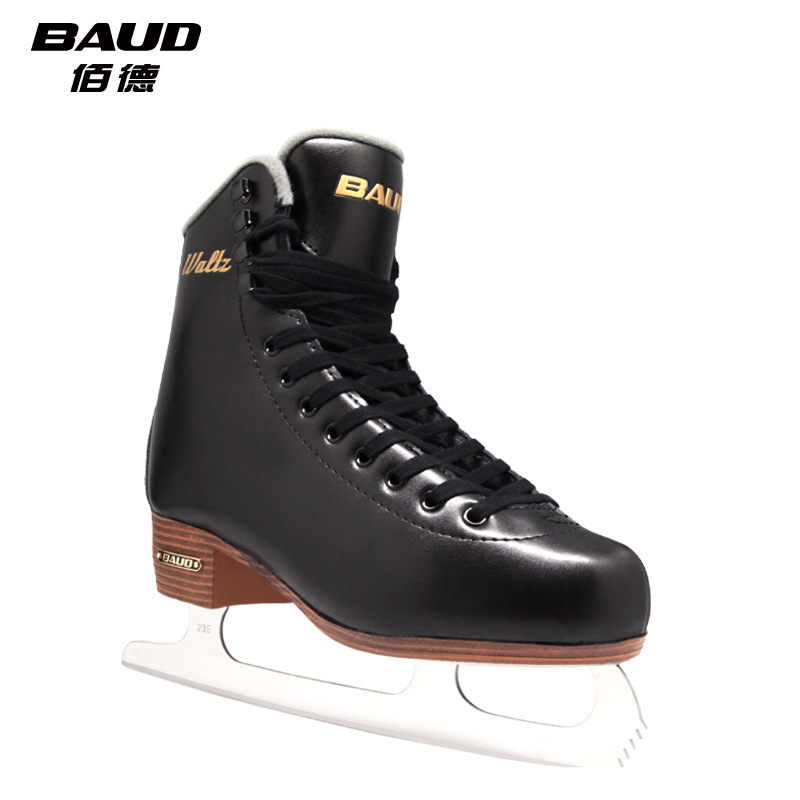 Baide Waltz leather Waltz adult figure skate shoes children's real skates Speed Skate factory