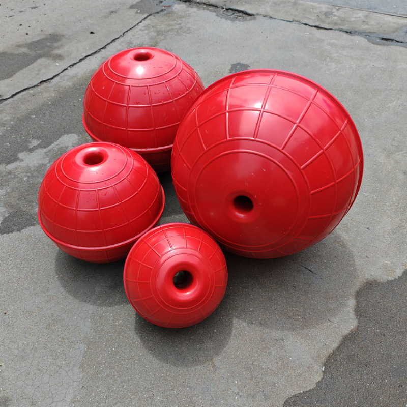 Warning Buoy Double Fish Brand Hollow Water Abs Channel Warning Line Floating Ball Round Channel Facility Plastic Breeding