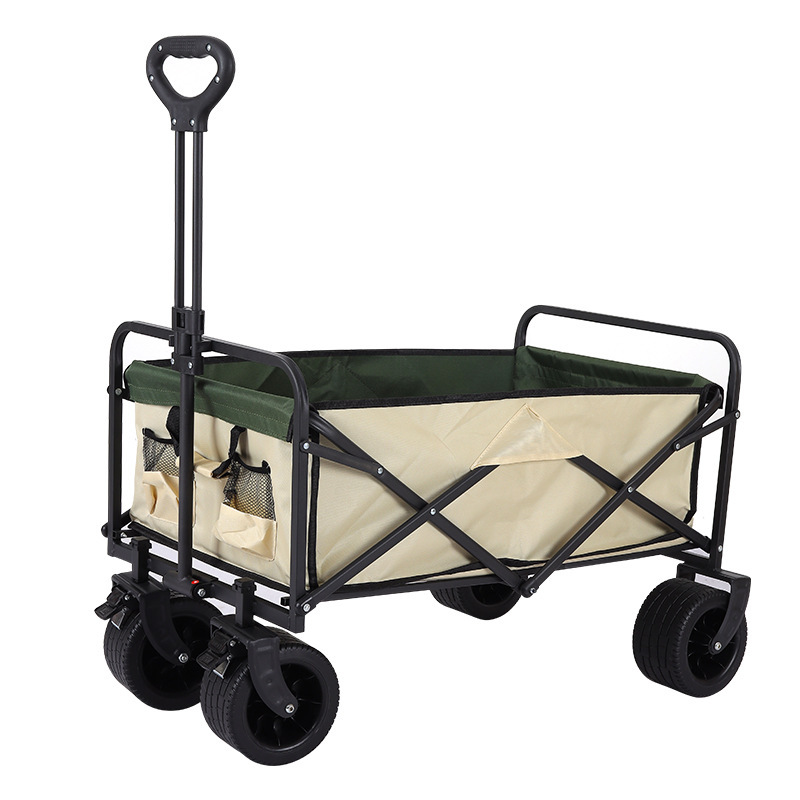 Old Outdoor Foldable Camper Cart Picnic Cart Portable Outing Camping Hand-Pulled Cart