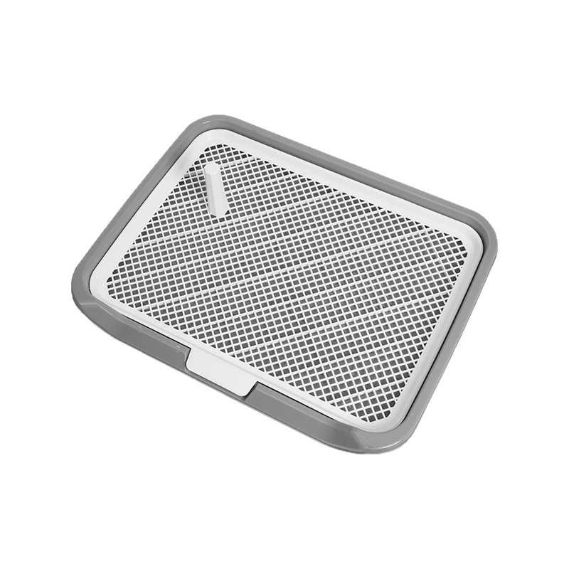 Dog Toilet with Raised Edges and Column Net Design, Easy to Clean, Flat Type, Wholesale Pet Toilet from Manufacturer