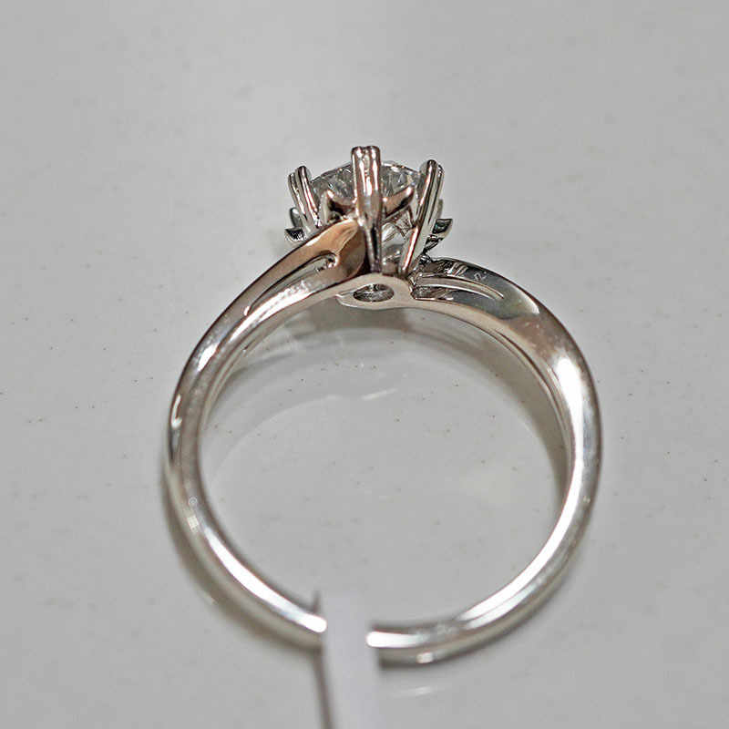 Pt950 Platinum Cultivated Diamond Ring for Women Niche as Bright as Stars for Wedding and Proposal