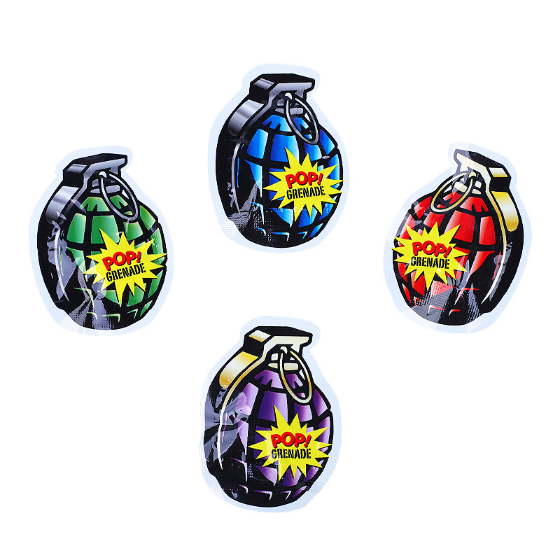 Automatic inflatable grenade small fried bag creative trick small toy self-explosive grenade model spoof explosive props