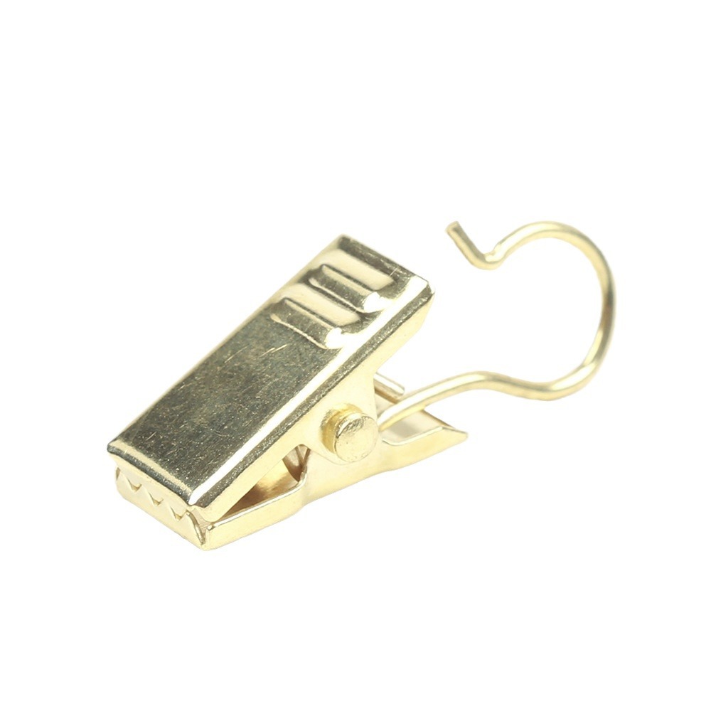 Factory Direct Supply Metal Curtain Buckle Curtain Clip Tapestry Background Cloth Clip with Ring Opening Closed Alligator Clip