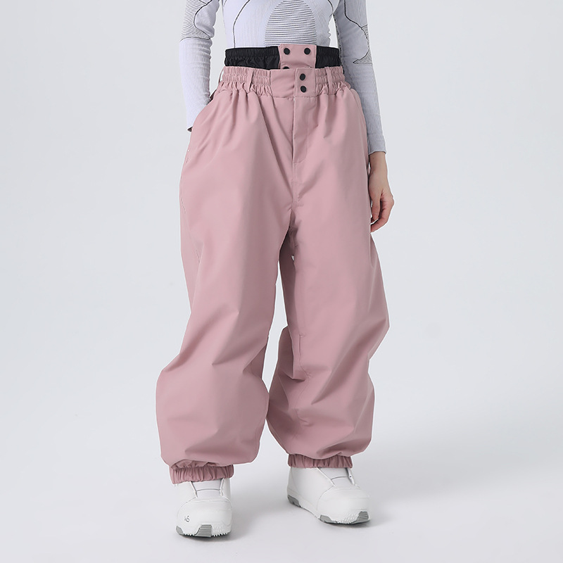 Сноубордические брюки Xueyipai 2025 для женщин, для двух сноубордов, профессиональные, водонепроницаемые, мужские, свободные, теплые брюки с флисовой подкладкой