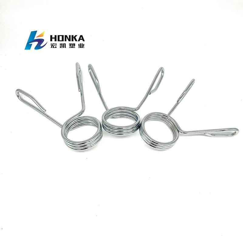 Platinum 50 spring three-ring spring clip Olympic bar clamp chrome plated Olympic bar buckle Chuck non-slip clip fitness equipment