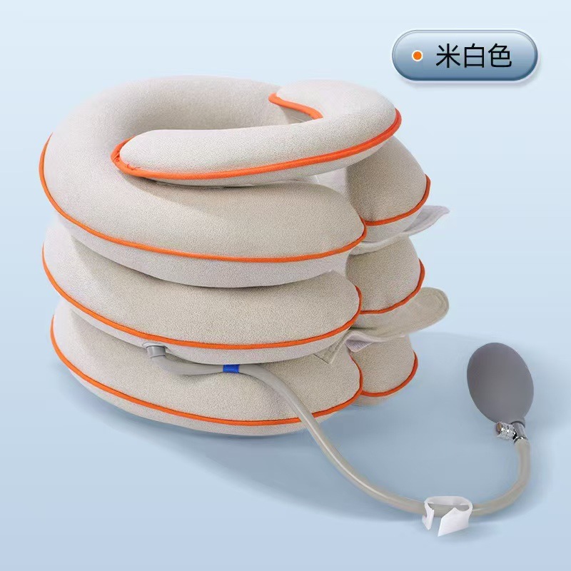 Cervical Traction Device, Neck Stretcher, Neck Sleeve Stretching to Relieve Cervical Spine Fatigue, Inflatable Traction Device