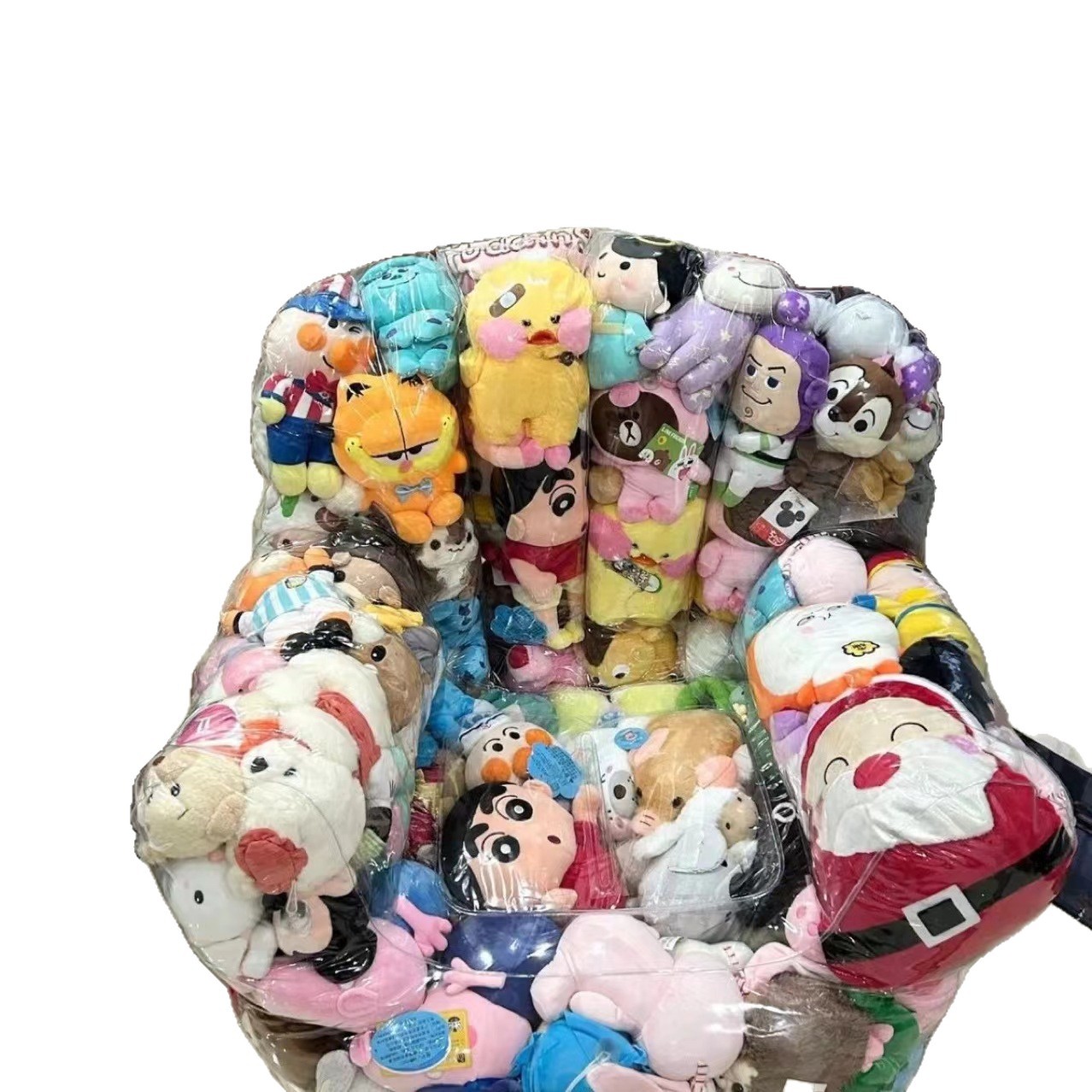 Cross-Border Ready-Made Internet Celebrity Transparent Sofa Doll Storage Doll Popular Doll Special Non-Inflatable Indoor Stool