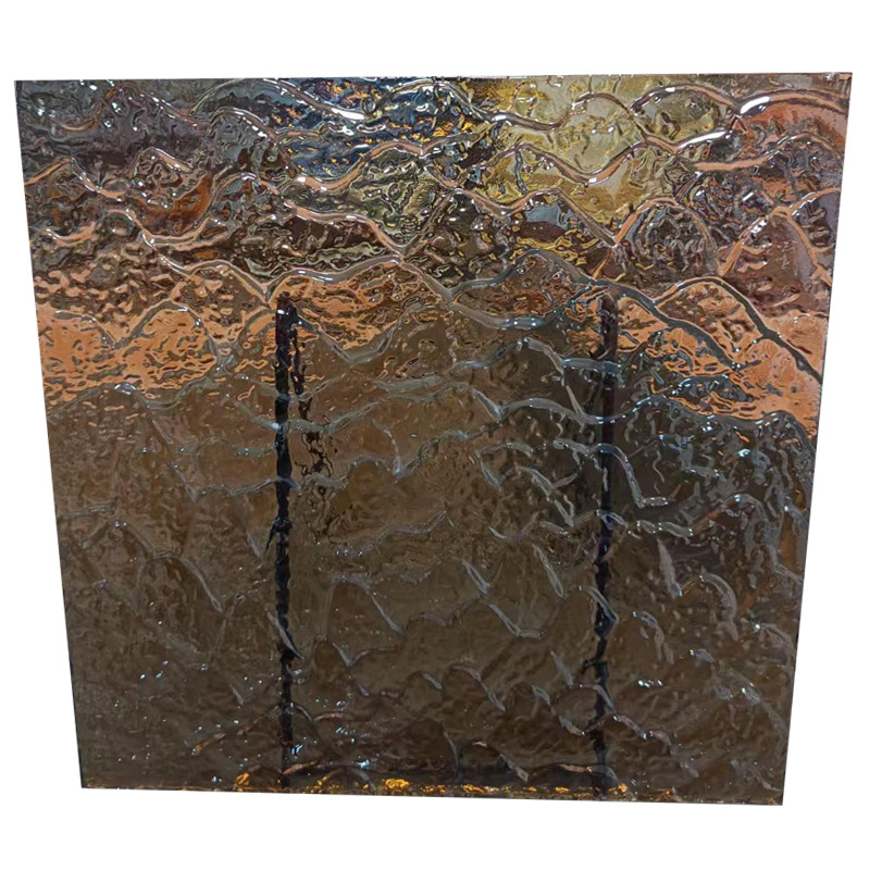 Hot Melt Glass, Textured Glass, Water Ripple Stone Pattern Glass, Wave Pattern Glass, Classy Custom Glass