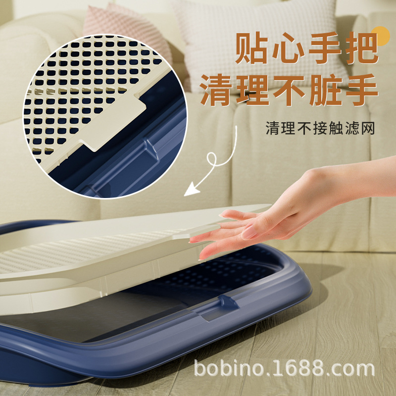 Large Dog Toilet, Splash-Proof, Flushable, Extra-Large Dog Potty with a Column, Pet Toilet, in Stock