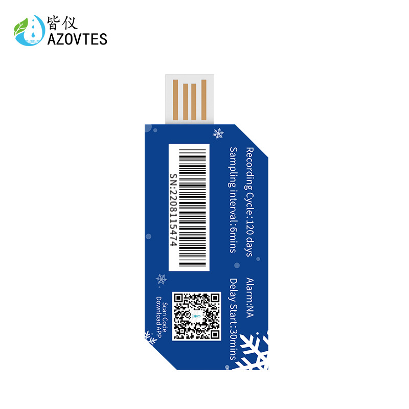 Jiyi Ae-But Disposable Temperature Recorder Bluetooth USB Cold Chain Transport Fresh Medicine Food Temperature Meter