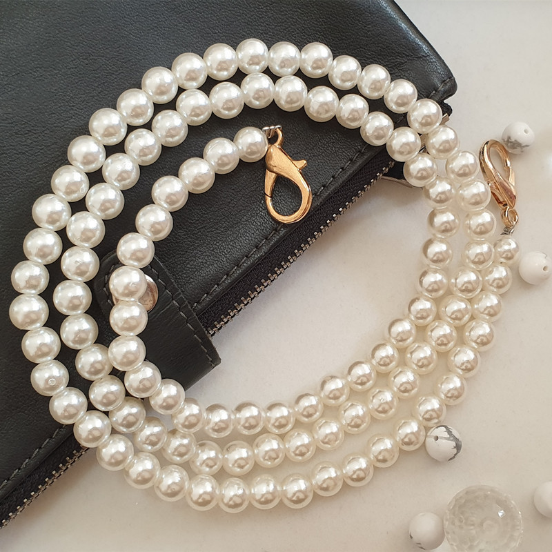 8mm High-Gloss Pearl Bag Chain, Mobile Phone Chain, Mobile Phone Case, Pearl Chain, Bag Chain, Pearl Chain, Bag Chain Modification