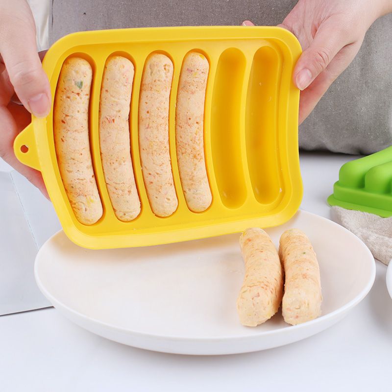 Sausage mold baby food supplement mold can be steamed food grade silicone high temperature resistant baby ham sausage meat sausage grinding tool